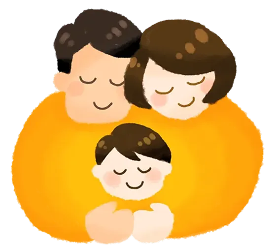 家族のアイコンイラスト